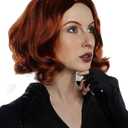 ALLAURA Compatible with Dana Scully Costumes | Avenging Widow Wig Costume For Women Dana ScullyWig Cosplay Red Wigs Auburn Chess Queen GingerWig Widow Costume Fit also for Hero Widow Natasha, Delia