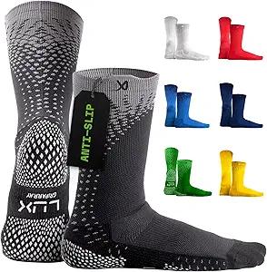 LUX Sports ProCleat Performance Grip Socks GripArray - Athletic Socks for Performance Sports - Grip Socks for Men and Women One size