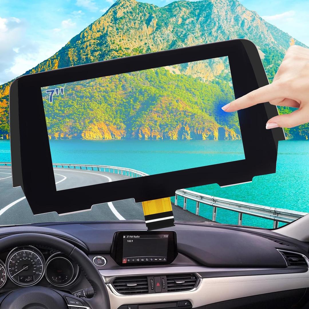 TsuperU Touch Screen Digitizer Replacement for GML8611J0 36-Pin 2015 2016 Mazda 6 Radio Screen, Anti-Glare Glass Touchscreen No Whitening or Fogging fit Mazda 6 Display OEM Navigation System