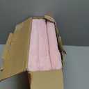 Dog Stairs with Furry Lids 18" H, 3-Step Wider Dog Steps with Storage for Small/Medium/Large Dogs Cats, Folding Sturdy Pet Stairs Climbing Bed or Sofa, Ramp for Car Hold Up to 200 lbs, Pink