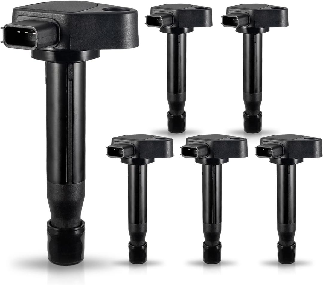 ENA Set of 6 Ignition Coil Pack 3.0L 3.2L 3.5L Compatible with Acura Honda 2001 2002 2003 2004 2005 2006 2007 2008 Accord 2009 2010 Odyssey CL RL TL 3.0L 3.2L 3.5L Coils for UF242 C1221 30520P8EA01