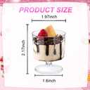 100 Pack Clear Plastic Dessert Cups with Spoons 2 oz Mousse Cup Parfait Cups Clear Dessert Cups, Disposable Appetizer Cup,Dessert Shooter Cups for Home Party Wedding Drinking Dessert Ice Cream