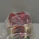 Christmas Decorations, 3-Piece Set, Box Ornaments with Bows, Illuminates Christmas Tree Skirts. Suitable for Indoor, Courtyard, and Outdoor Lawn Decorations. (Gold)