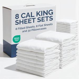 CGK Unlimited 8pk 6PC Cal King White