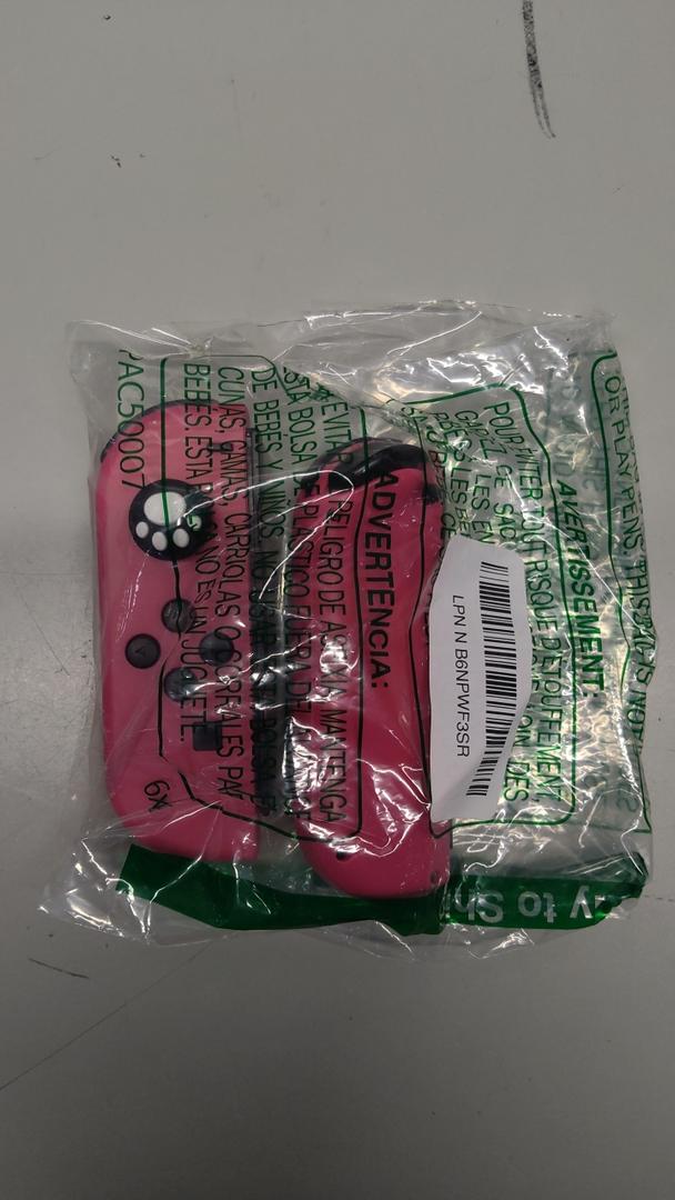 Protective Case for Nintendo Switch 2 Joy Con Controllers, 1 Pairs Handheld Soft Silicone TPU Cover Replacement Shell Case Suitable for 2025 Model Joy Cons, 2PCS Thumb Grips Caps - Pink