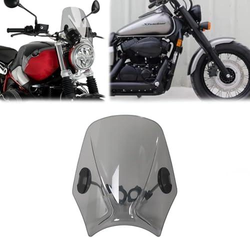 Suitable for Phantom 750 SHADOW 1998-2024 2023 2022 windshield windshield windshield with bracket motorcycle parts shadow phantom 750 (Smoke)