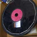 SZMP Solar Fountain 3.5W Bird Bath Fountains with Rosy Flower Upgraded 100% Glass Panel, Solar Powered Water Fountain with 7 Nozzles, Solar Fountain Pump for Pool, Pond, Garden, Outdoor (Black)