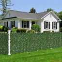 Artificial Ivy Fence Privacy Screen 120x40in UV-Anti Dense Faux Greenery Backdrop Fake Hedges Fence & Faux Ivy Vine Leaf Decoration for Patio Balcony Garden Wall Backyard Indoor Outdoor
