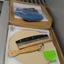 Round Pizza Stone for Oven 16 inch - Large Pizza Stone with Handles, Metal Pizza Peel, Pizza Cutter and Dough Tool - Baking Stone for Oven Bread - Thick Heavy Duty Cordierite Baking Stones