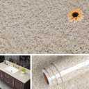 Livelynine 24 X197inch Brown Granite Peel and Stick Countertops Waterproof Contact Paper for Bathroom Counter Top Covers Kitchen Wallpaper Self Adhesive Renter Friendly Countertop Vinyl Wrap Laminate (197" x 24")