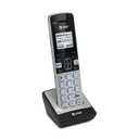 AT&T TL86003 Additional Cordless Handset for TL86103 - DECT 6.0 Expandable Handset with Caller ID, Call Waiting, Connect to Cell Bluetooth, Silver/Black