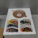 Henten Home 8.5 oz Cup with Saucers Set, Ceramic Coffee Mug Set of 6, Colorful Porcelain Cup for Latte, Tea, Cappuccino, Hot Cocoa, Espresso, Microwave & Dishwasher Safe