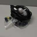 Hanging Grow Lights for Indoor Plants, 25W 5000K, LED Hanging Grow Light Bulbs with Timer, Height Adjustable Hanging Plant Light, Full Spectrum Pendant Grow Light for Seed Starting, Black