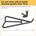 Dirt Bike Triangle Stand, Motorcycle Rear Wheel Paddock Stand, T-shaped Central Support, Solid Steel Structure for 80-500cc Supermoto Motocross Enduro Pit Bike