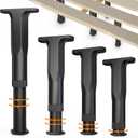 4PCS 8"-14.5" in Height Bed Support Legs, Adjustable Bed Frame Support Legs for Frame Center Slats, Durable Furniture Support Legs Replacement for Couch Dresser Table Frame Sofa (4pcs 8"-14.5")