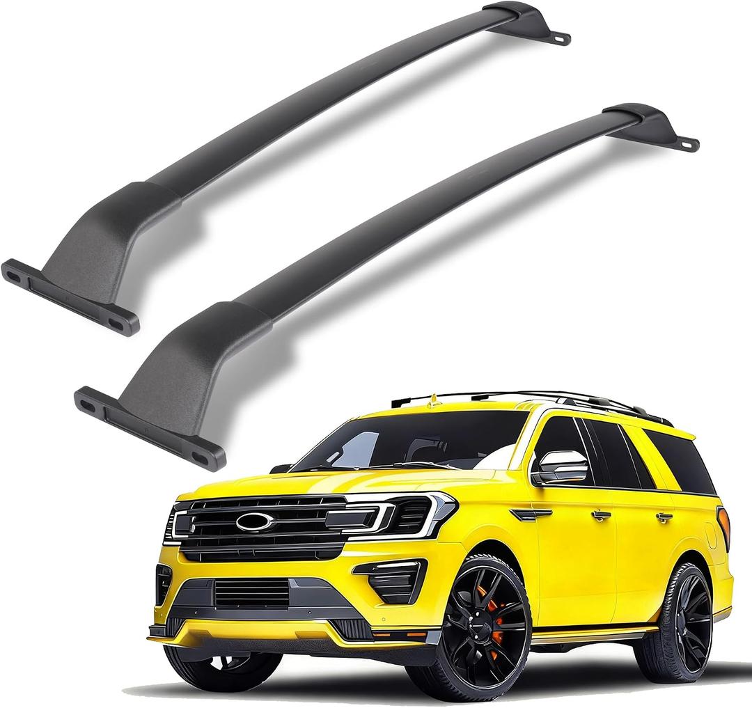 Roof Rack Cross Bars Fit for Ford Expedition/Expedition Max 2018–2026 & Lincoln Navigator 2018–2024, Heavy Duty Aluminum Crossbars, 300 lbs Capacity, Fits Side Roof Rails, Cargo Luggage Carrier