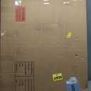 DWANTON Dog Crate Furniture with Cushion, Wooden Kennel Table with Double Doors, Indoor Dog House, Large Size, 38.5" L, Black+Rustic Brown