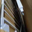 Cumbor 29.7-46" Baby Gate for Stairs, Toddler Safety Essentials for The House, Auto Close Dog Gate for Doorways, Mom's Choice Awards Winner-Easy Install Pressure Mounted Pet Gates for Dogs, White