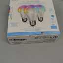 Feit Electric OM60/RGBW/CA/AG/3 60 Watt Equivalent WiFi Color Changing and Tunable White, Dimmable, No Hub Required, Alexa or Google Assistant A19 LED Smart Light Bulb, 3-Pack, Rgbw Multicolor, 60W