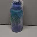 Gallon Motivational 64/100 oz Water Bottle with Time Marker & Straw, Large Daily Water Jug for Fitness Gym Outdoor Sports, Remind of All Day Hydration, Leak Proof, BPA Free (blue+purple, 100oz)