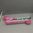 BELEEV Scooters for Kids with Light-Up Wheels & Stem & Deck, 2 Wheel Folding Scooter for Girls Boys, 4 Adjustable Height, Lightweight Kick Scooter with Kickstand for Children Ages 3-12 (Teal Pink)