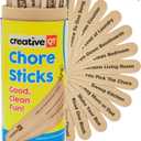 Creative QT Chore Sticks for Kids - Turn Housework into Fun - Interactive Family Activity - Combine Responsibility with Rewards - Alternative to a Chore Chart - Responsibility Chart for Kids