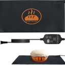 Bread Riser Dough Heating Mat - 10" x 20.47" XL Sourdough Heating Mat, 59F - 140F Adjustable Dough Riser Heat Pad for Sourdough Starter, Bread Proofer Warming Pat