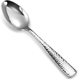 KEAWELL Premium 4-Piece Louis Hammered Spoons Set, 18/10 Stainless Steel, Set of 4, Fine Spoon Set with Squared Edge, Dishwasher Safe (7.6" Dinner Spoon)