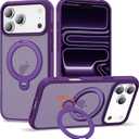 Case for iPhone 17 Pro Max with 360°Spin Stand,6.9" Purple