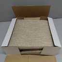 LORDTEX Linen Look Textured Blackout Curtains with Thermal Insulated Liner - Heavy Thick Grommet Window Drapes for Bedroom, 40 x 63 Inches, Tan, Set of 2 Panels