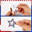 500pcs American Flag Star Stickers, 8 Designs Independence Day Patriotic Stickers 4th of July Labels Red White and Blue Star Decals for Memorial Veterans Day Gift Crafts Party Favors Decor