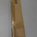 Matte Black Curtain Rods 48 to 84 Inch, Adjustable Heavy Duty 1-Inch Telescoping Decorative Rods with Cap Finials (48-84")