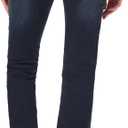 WallFlower Women's InstaStretch Luscious Curvy Bootcut Jeans, BlackBerry, 7 Long