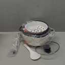BLACK+DECKER 6-Cup Rice Cooker, RC506, 3-cup Uncooked Rice, Steaming Basket, Removable Non-Stick Bowl, One Touch