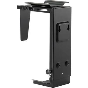 Pholiten Under Desk CPU Mount,Universal PC Wall Mount,3.94 to 11.61 inch Wide Computer Case CPU Hanger Holder,Adjustable 360° Swivel, Secure Lock, Max Load 22Lbs