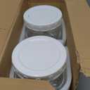 2 Pack Large Mason Jars, 74 oz Wide Mouth Glass Jar with Lid for Fridge, Glass Canisters DIY Favor Decor, Food Container for Sugar, Cookie, Flour, Pickle, Clear