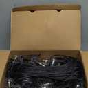 Kawaya Outdoor String Lights 100 FT LED Patio Light with 50+2 Shatterproof Edison Globe Bulbs - IP65 Waterproof Dimmable Hanging Lights - 2700K Warm White Lighting for Outside Porch Deck Bistro Cafe