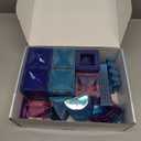 130PCS Magnetic Tiles, 3D Diamond Magnetic Blocks, Magnet Tiles for Kids Age 3-5 4-8 8-12, STEM Sensory Educational Magnet Toys for Kids Girls Boys Birthday Xmas Gifts