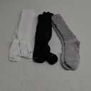HUE Women's Slouch Sock 3 Pair Pack (White/Light Charcoal Heather/Black), One Size