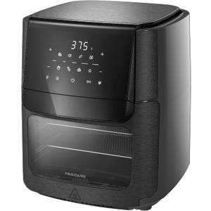 Frigidaire 5-in-1 Air Fryer Combo Oven with Viewing Window, Large 12.6 QT Capacity, Digital Display, 5 Cooking Modes, 7 Recipe Presets, Automatic Shake Reminder, PFAS-Free Cooking Surfaces, Black