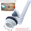 2" Toilet Flush Valve Replacement Kit Compatible with American Standard Flair Series Toilets Two Piece Replace Part 738356-0070A Toilet Drain Valves with Flapper, Include Install Hardware