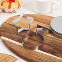 2 x PRETYZOOM Set of 12 Korean Sugar Candy Making Tools, Dal-gona Stainless Steel Cookie Cutters Game Kit Mold with Umbrella, Triangle, Star Round Biscuit Mold for Christmas, Valentine's Party Kits