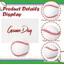 Leinuosen 24 Pcs Resin Baseball Base Centerpieces Place Card Holder Baseball Shaped Table Number Holder Name Place Photo Stand for Sports Events Wedding Party