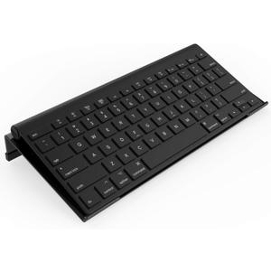 KOTEMON Mini Computer Keyboard Stand-11.8'' x 5.1''-Small Computer Keyboard Tray Acrylic Keyboard Holder for 78 Keys Universal Compact Keyboard, with Black Silicone Strip, Black