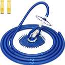 VINGLI Pool Vacuum Above Ground Indoor Outdoor Automatic Swimming Pool Cleaner Sweep Sweeper with 33FT Hoses (Nave Blue)
