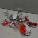 Northern Cardinal Building Block Set, Male Northern Cardinal Fly in Winterberry Plant Bush, Red Bird Figurine, Ideal for Home and Office Dcor, Christmas Toy Gift for Kids, Adults