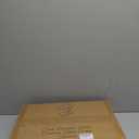 Kitstorack TV Tray Table, Adjustable Height & Flip-Top & Rounded Metal Corners, Snack Table for Couch, Sofa, Bed, Chair, Living Room, C Shaped End Side Table for Eating, Dinner or Laptop, Small Spaces (Brown)