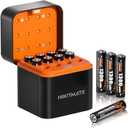 12 Pack Rechargeable Lithium AAA Batteries Kit, 1.5V 1300mWh Triple A Batteries Li-ion with 12-Slot Fast Charging Case, 1600+ Cycles, No Power Drop, Long-Lasting for High-Drain Devices