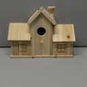 STARSWR Bird Houses for Outside,Outdoor 3 Hole Bird House Room for 3 Bird Families Bluebird Finch Cardinals Wooden Hanging Birdhouse for Garden