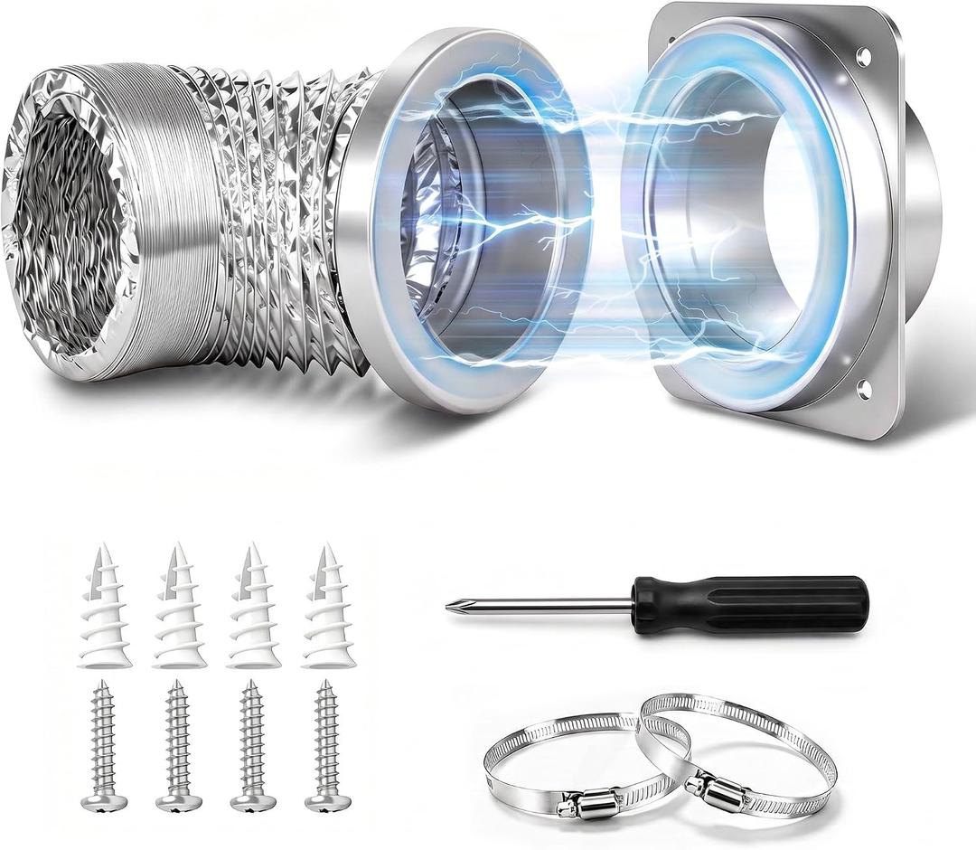 DV180 Magnetic Dryer Vent Connector Kit, Fits 4" Dryers